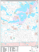 West Bloomfield  Wall Map Premium Style